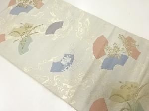 アンティーク 地紙に枝花模様織出し袋帯(材料)